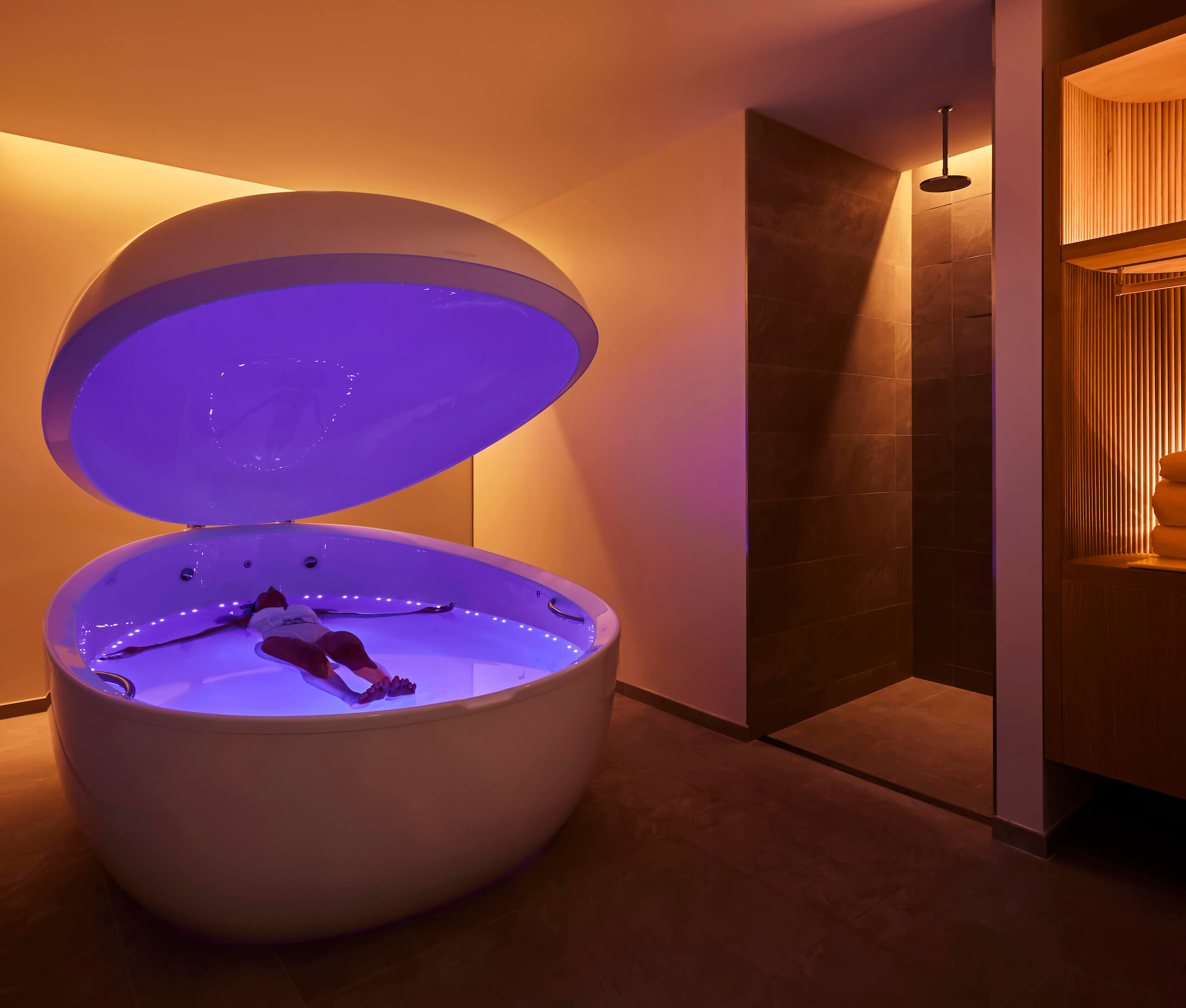 Professional float therapy room