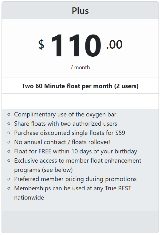 Plus Membership